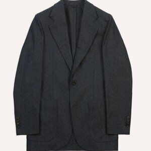 Drake's - Grey Wool Flannel Tailored Jacket - Size 46 (IT)